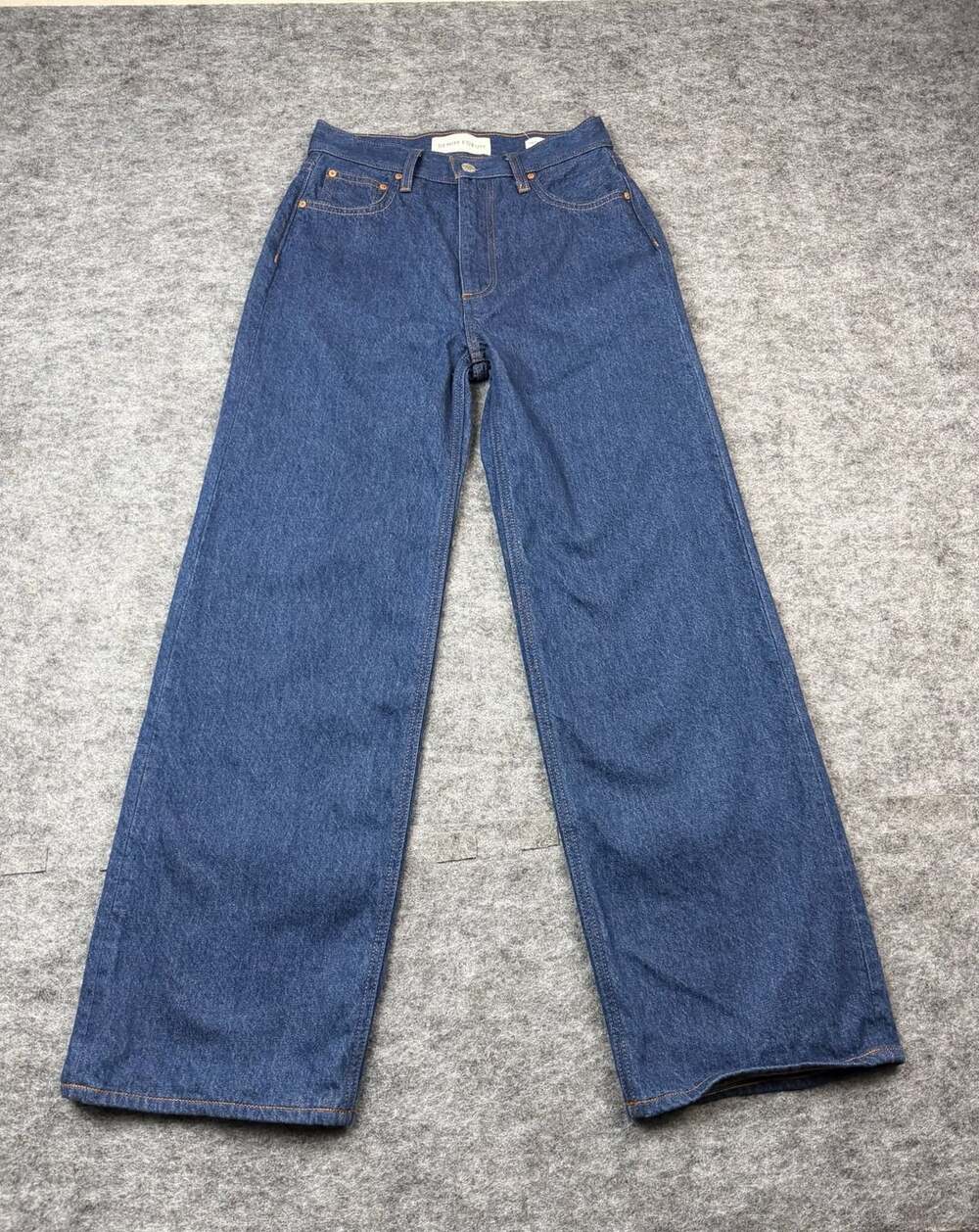 Denim Forum The Farrah High Rise Wide Leg Size 25 Blue Jeans